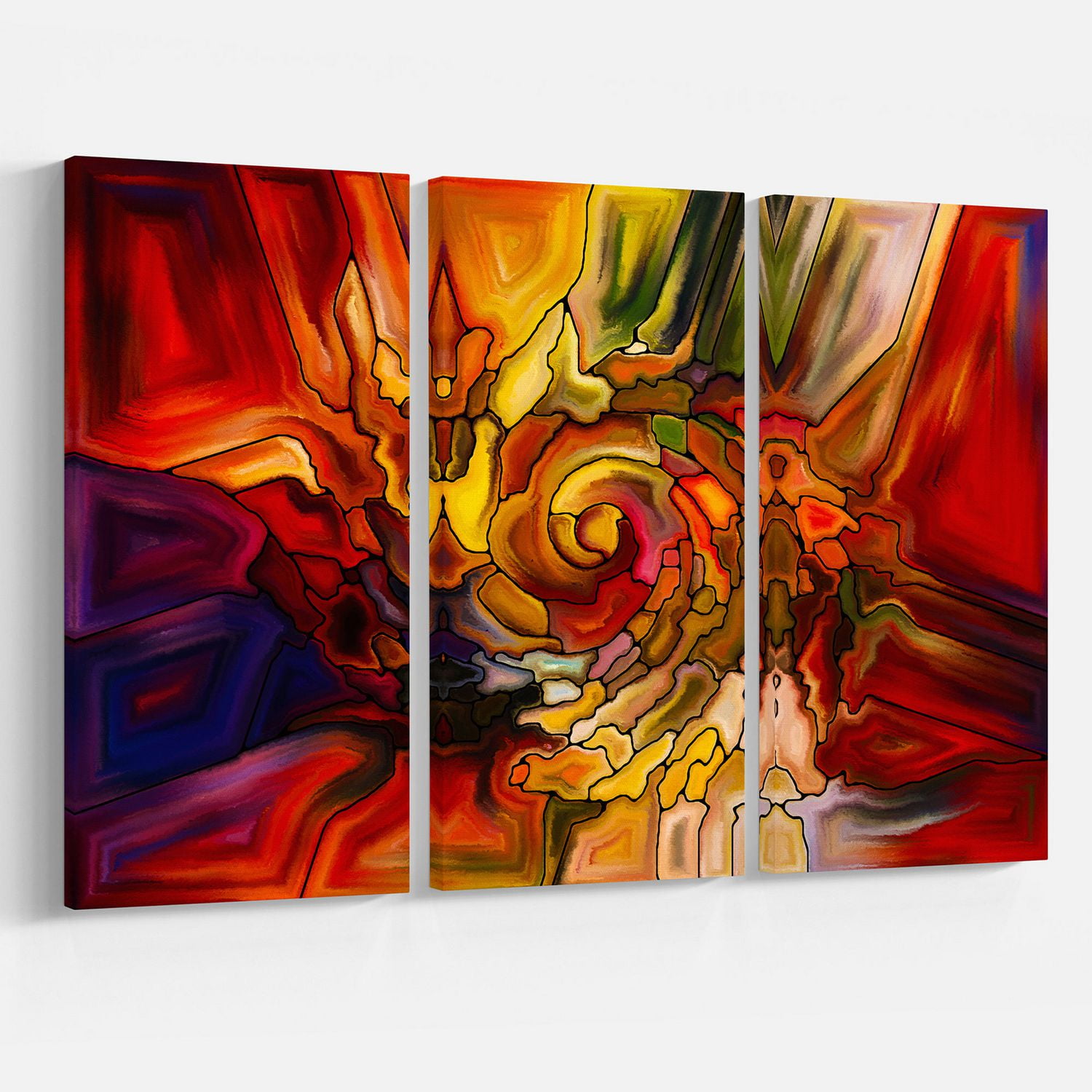 Design Art Illusions of Stained Glass Canvas Print Walmart Canada