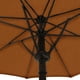 Parasol octogonal à ouverture automatique de style marché de 2,76 m (9 pi) en oléfine de couleur terra cotta Cabo d'Island Umbrella – image 4 sur 9