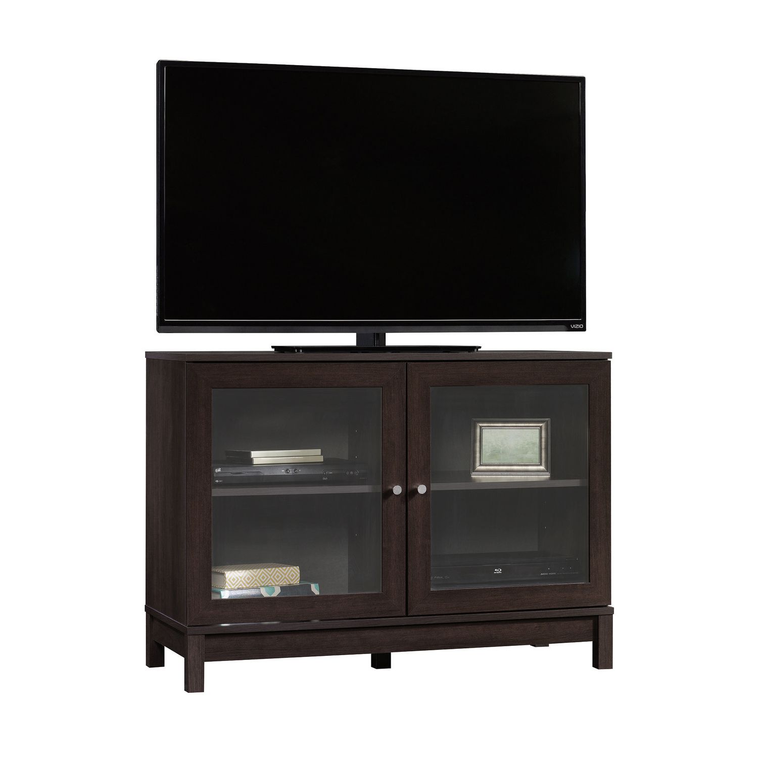 Sauder® TV Stand, Cinnamon Cherry Finish, 416408