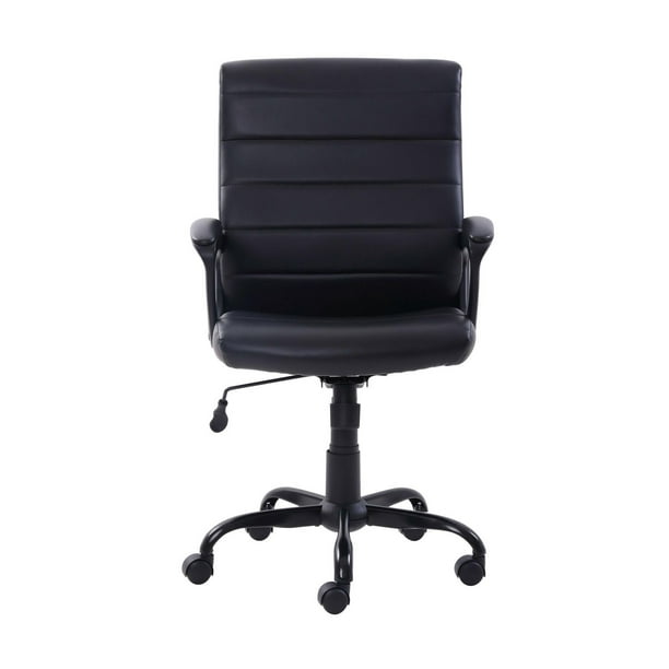 Mainstays Bonded Leather Mid-Back Manager's Office Chair, Bonded Leather  Upholstery 