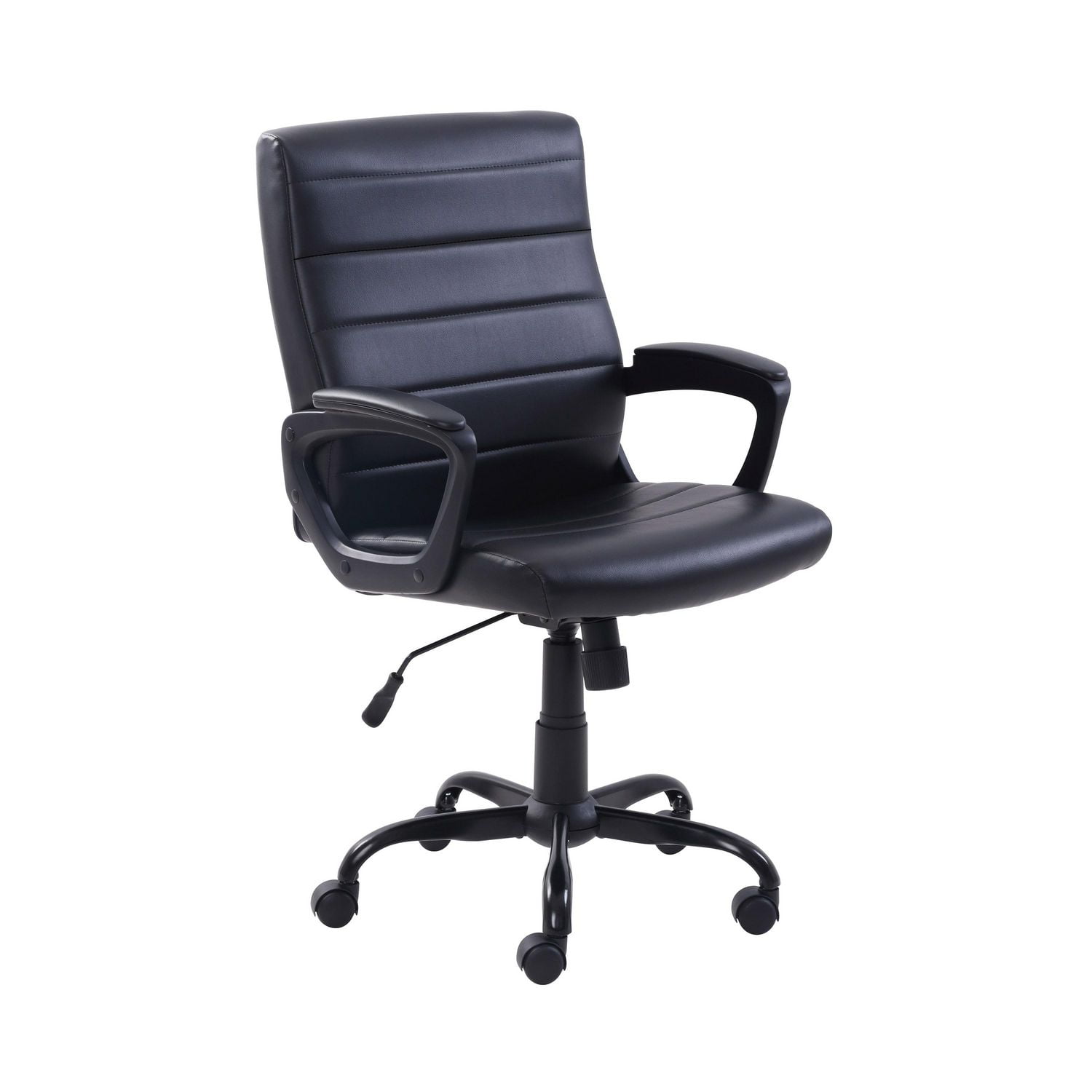 Mainstays Bonded Leather Mid-Back Manager's Office Chair, Bonded