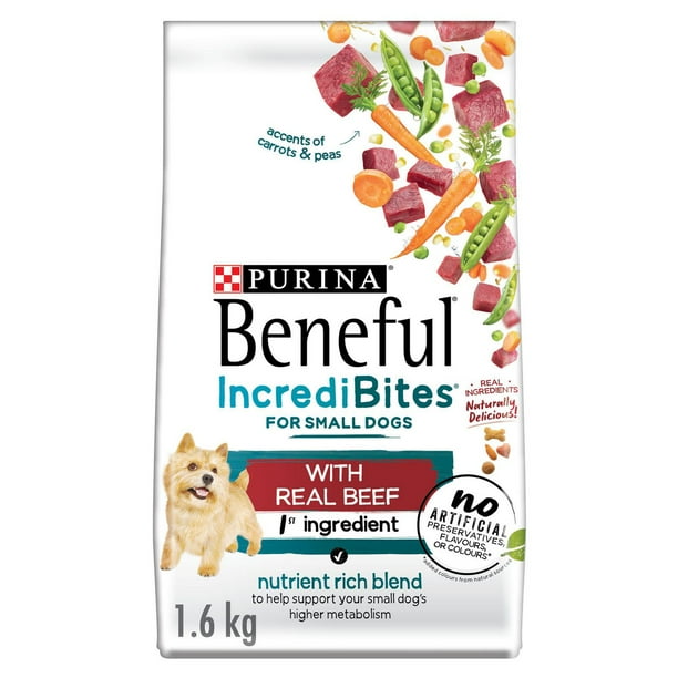 Beneful IncrediBites for Small Dogs with Real Beef, Dry Dog Food, 1.67
