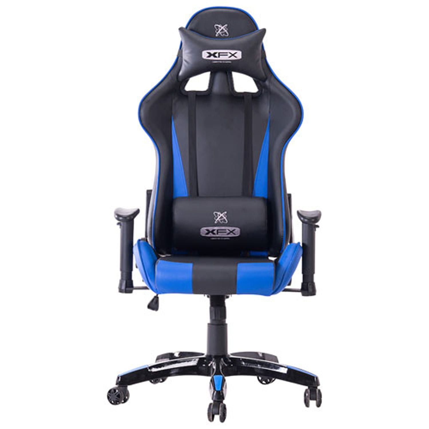 Blue xfx xf faux gt200 gaming entry chair leather