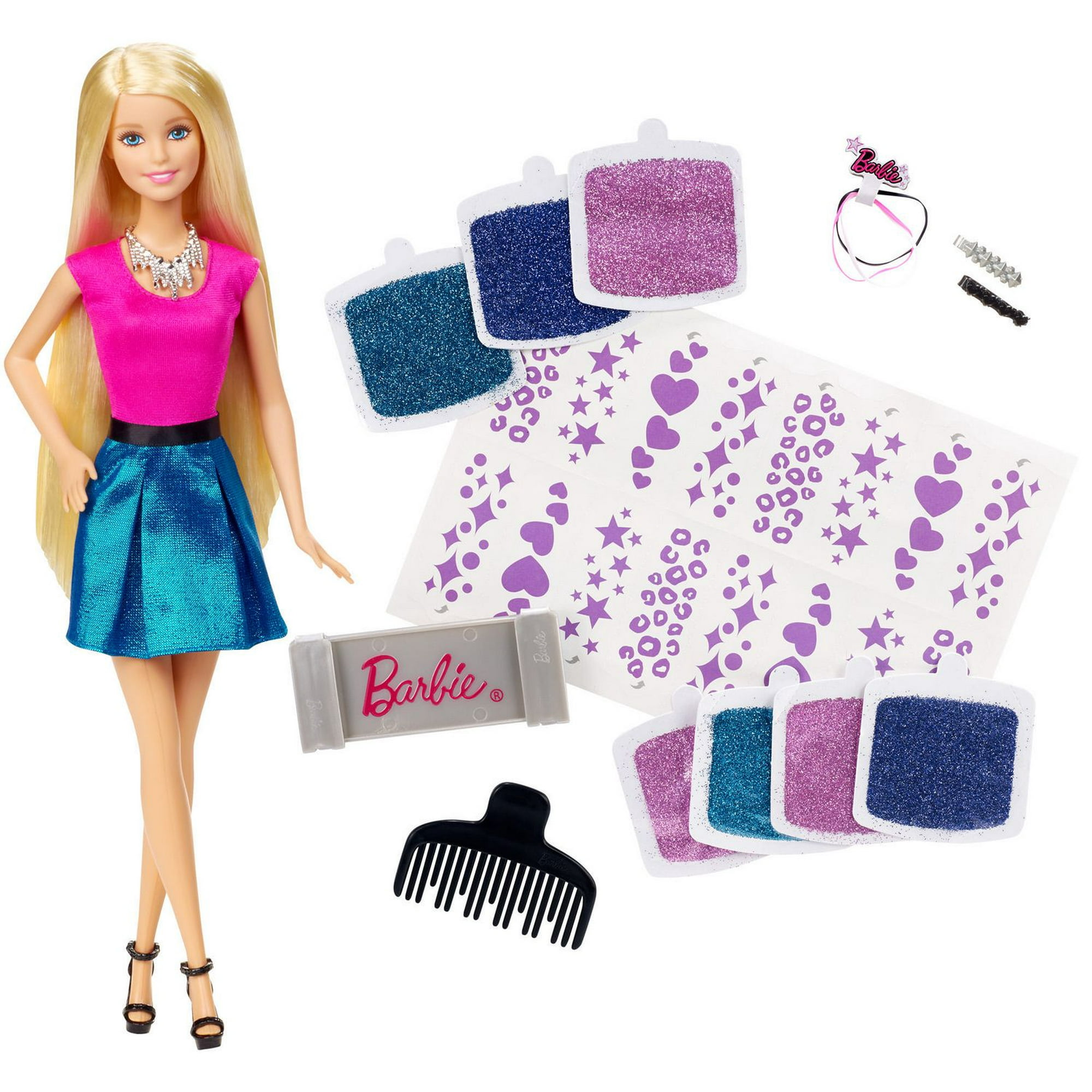 Barbie Glitter Hair Design Doll - Blonde 