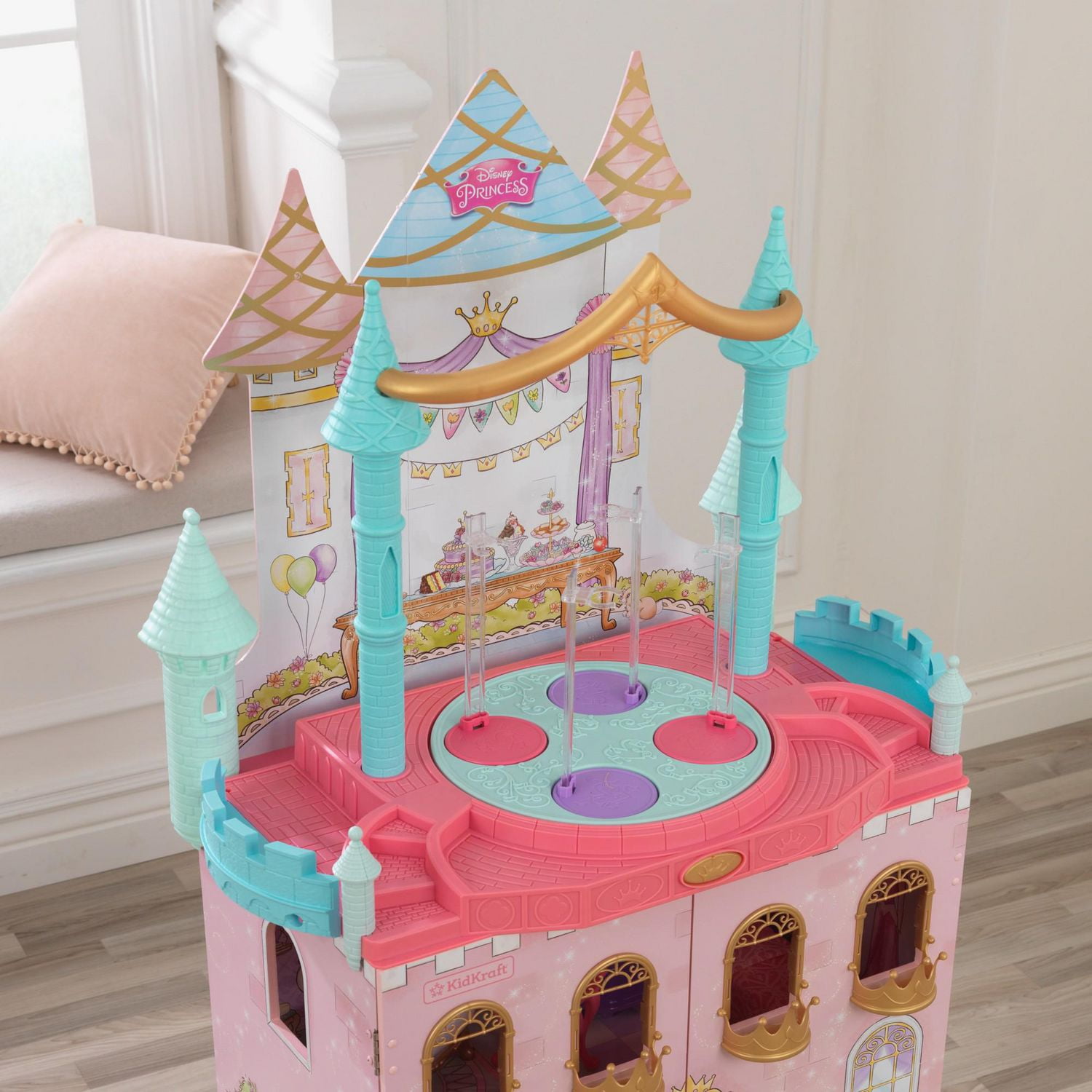 KidKraft Disney Princess Dance Dream Wooden Dollhouse with