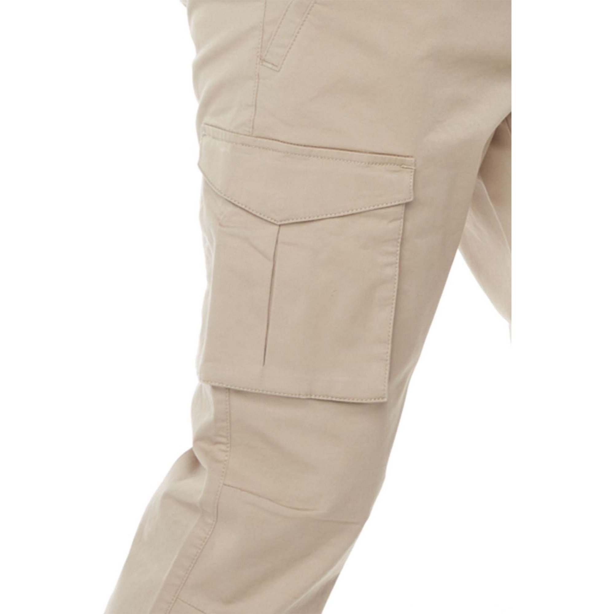 Jeaniologie ™ Men's Slim Fit Cargo jogger - Tan 