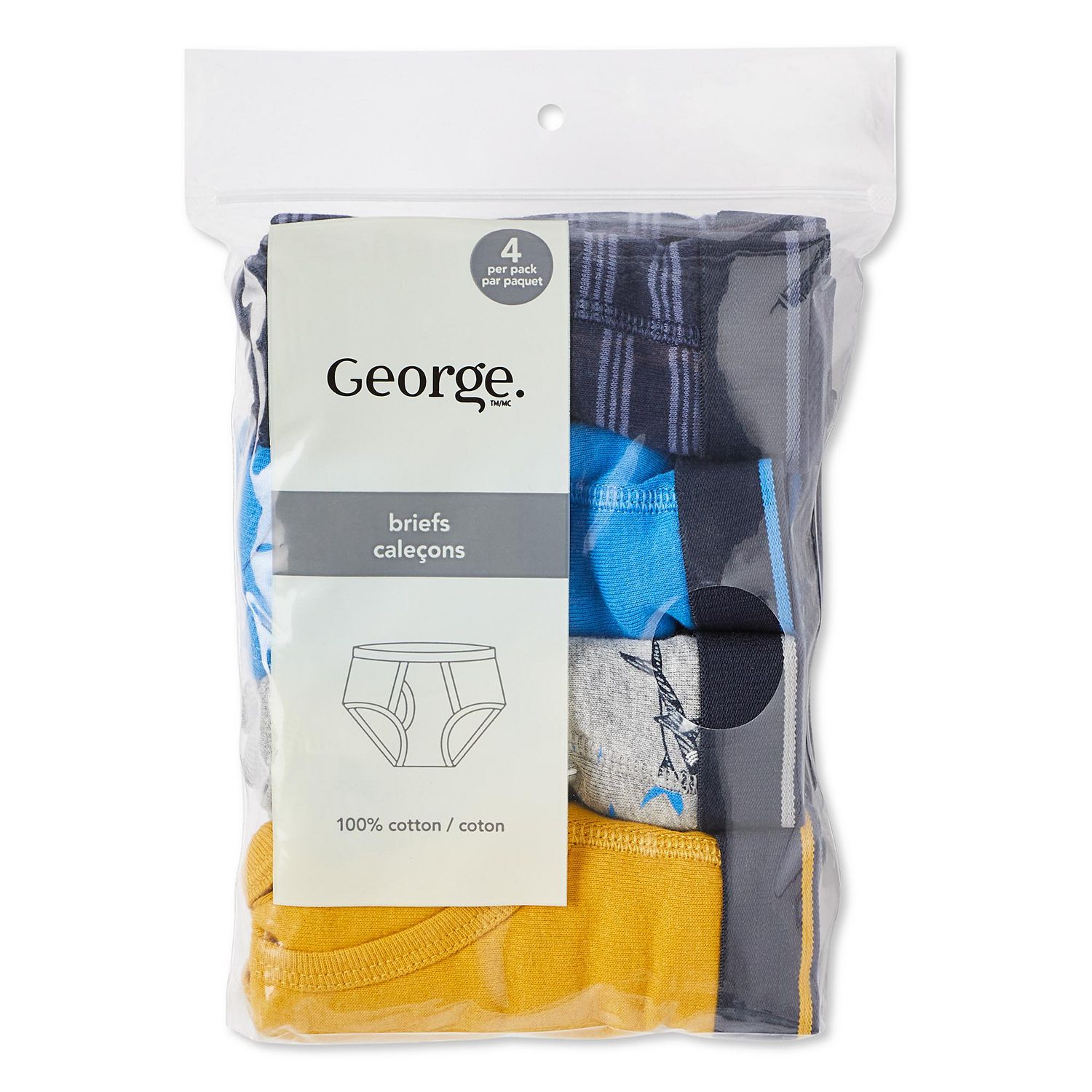 Lot de 4 caleçons George pour garçons