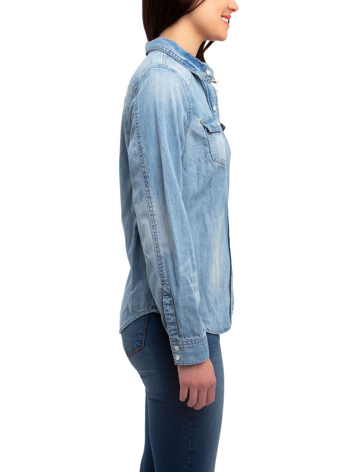 Jordache Chemise en jean pour femmes