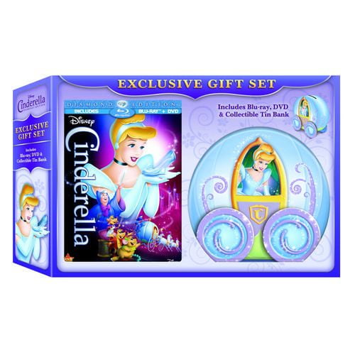 Cinderella (Diamond Edition) (Blu-ray + DVD + Carriage Tin Bank) (Walmart Exclusive)