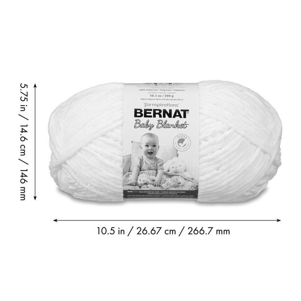 Bernat® Baby Blanket™ Yarn, Polyester #6 Super Bulky, 10.5oz/300g