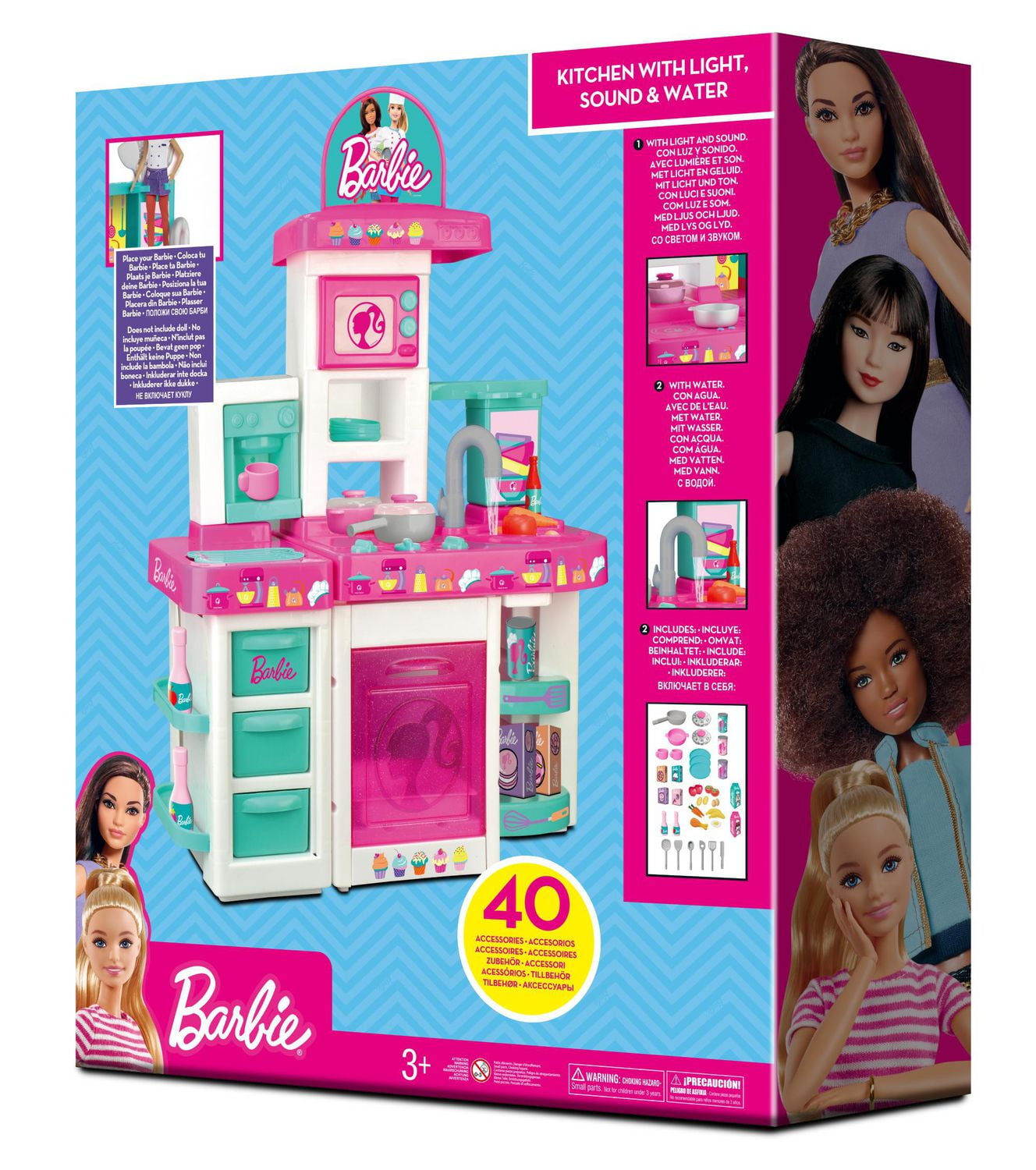 Barbie kitchen set big on sale