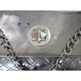 thumbnail image 5 of Della Leather Shoulder Bag/Clutch Silver Elise, 5 of 5