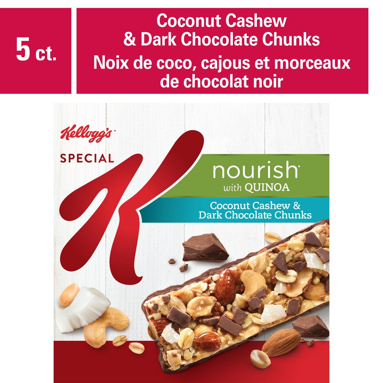 Kellogg's Special K Nourish Bar with Quinoa, Coconut Cashew & Dark