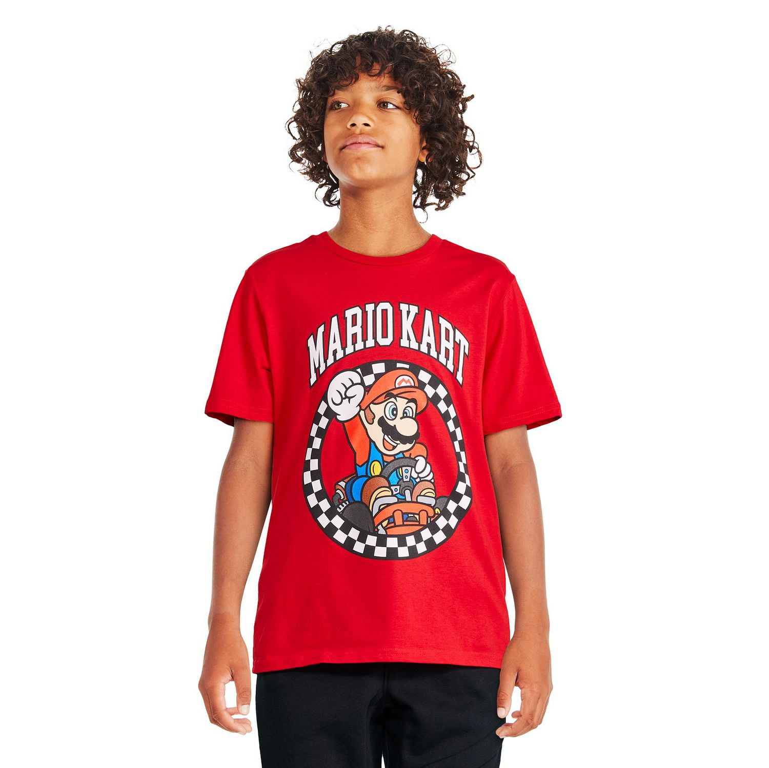 Mario Kart Boys' Short Sleeve Tee, Sizes XS-XL