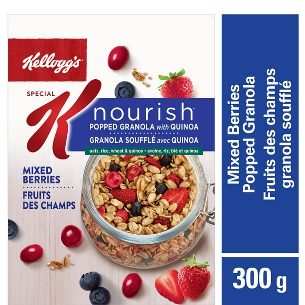 Granola soufflé avec quinoa Special K de Kellogg's Nourish aux fruits des champs, 300 g