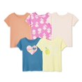 thumbnail image 1 of George Toddler Girls' Tee 5-Pack, 1 of 1