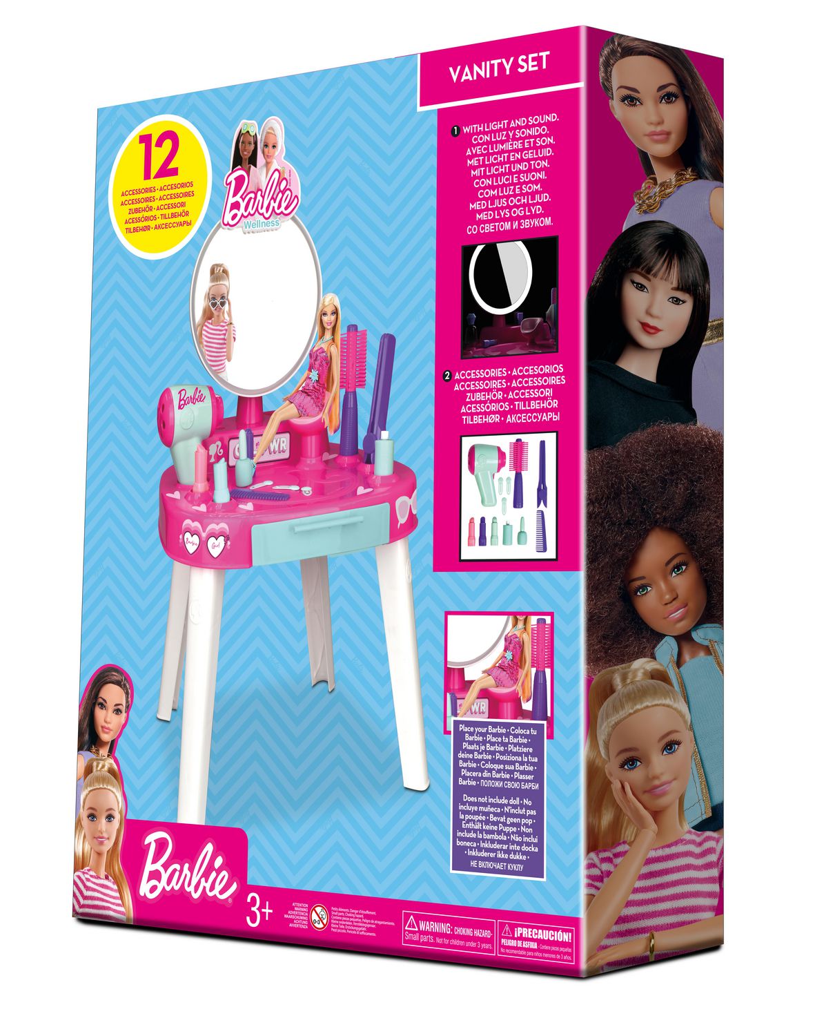 Ensemble de coiffeuse Barbie avec 12 accessoires par Toy Shock 