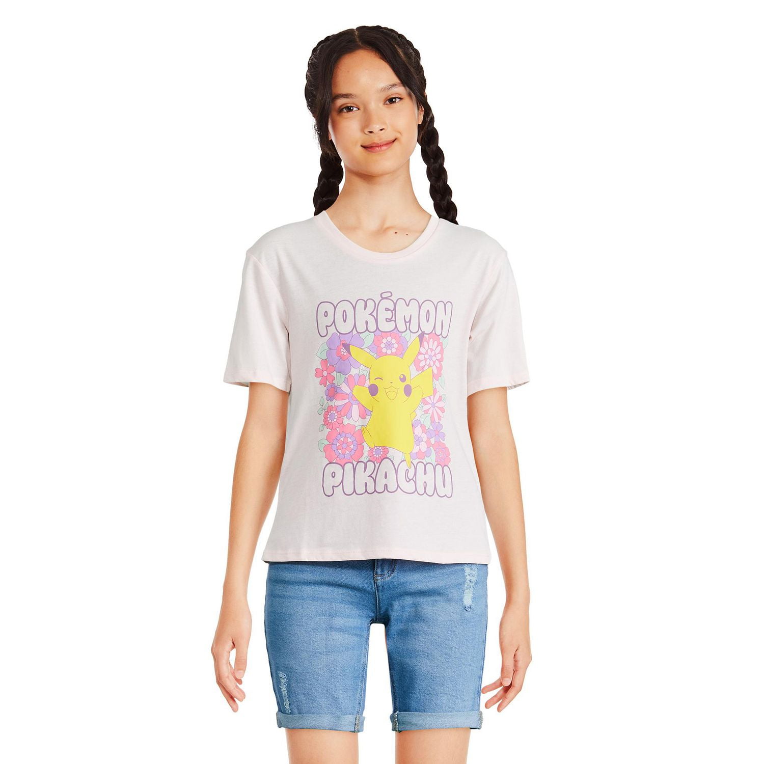 T-shirt Pikachu Pokémon pour filles
