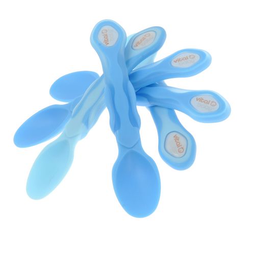 Vital Baby® 5 Soft Tip 'n' Grip Feeding Spoons- BLUE | Walmart Canada