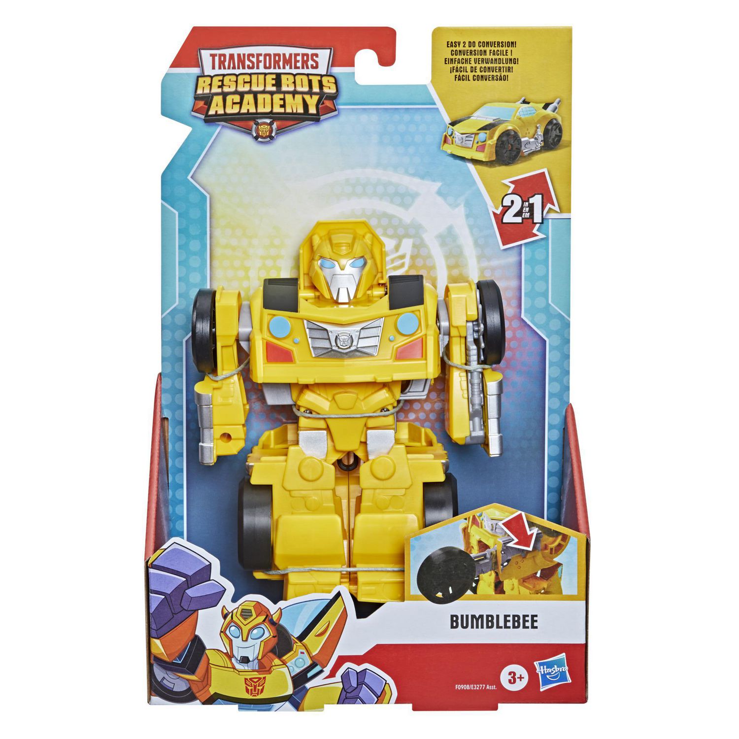 Jouet Transformers Rescue Bots Bumblebee 16cm à rétrofriction, Véhicules  et circuits