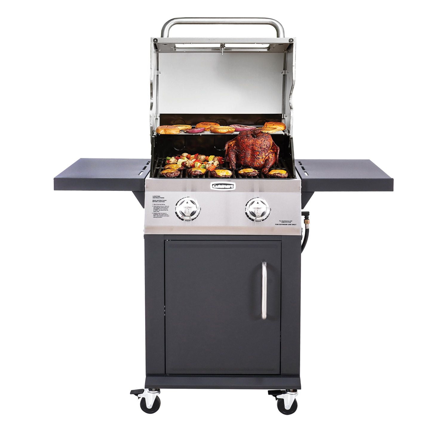 cuisinart 2 burner gas grill walmart