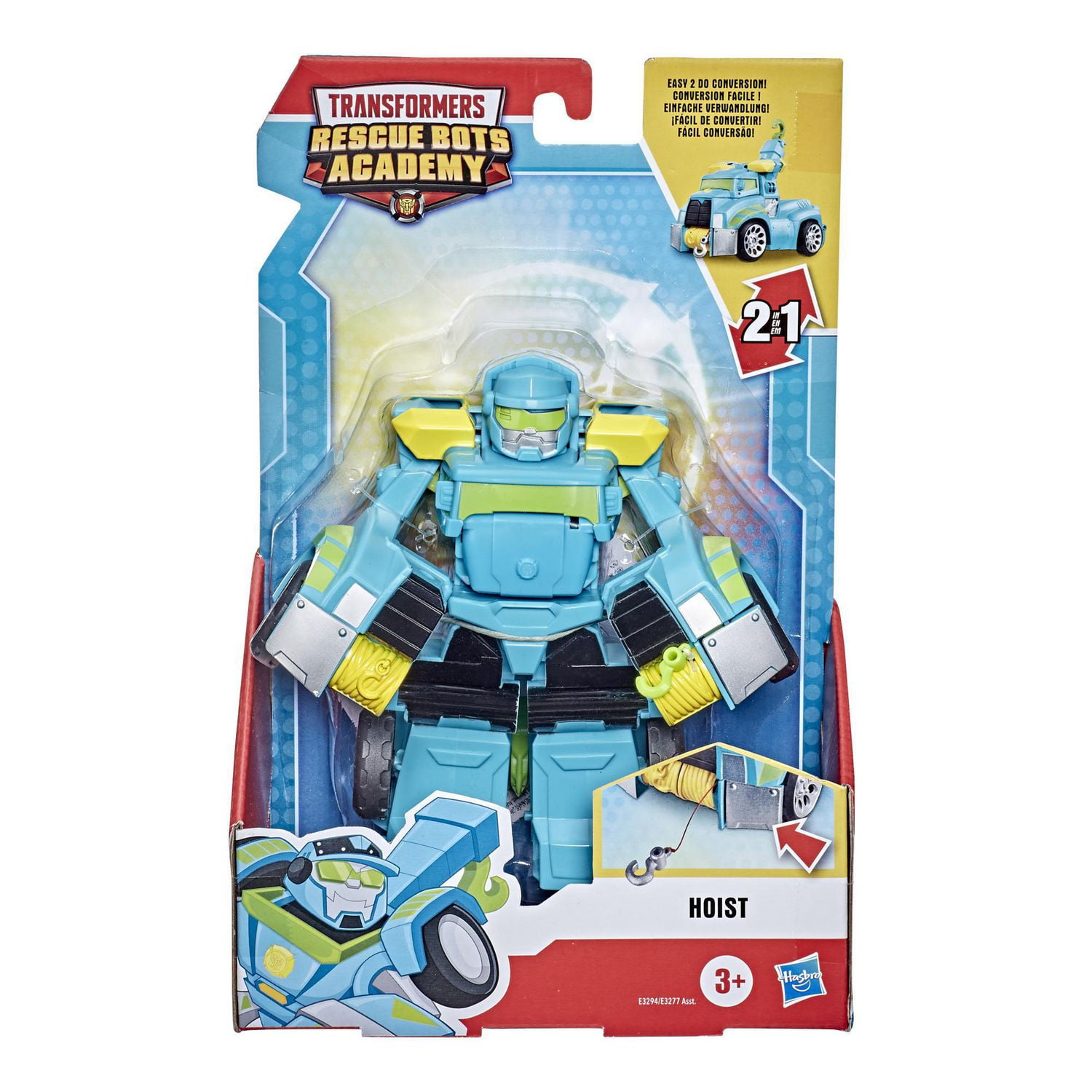 Playskool Heroes Transformers Rescue Bots Academy Hoist Converting