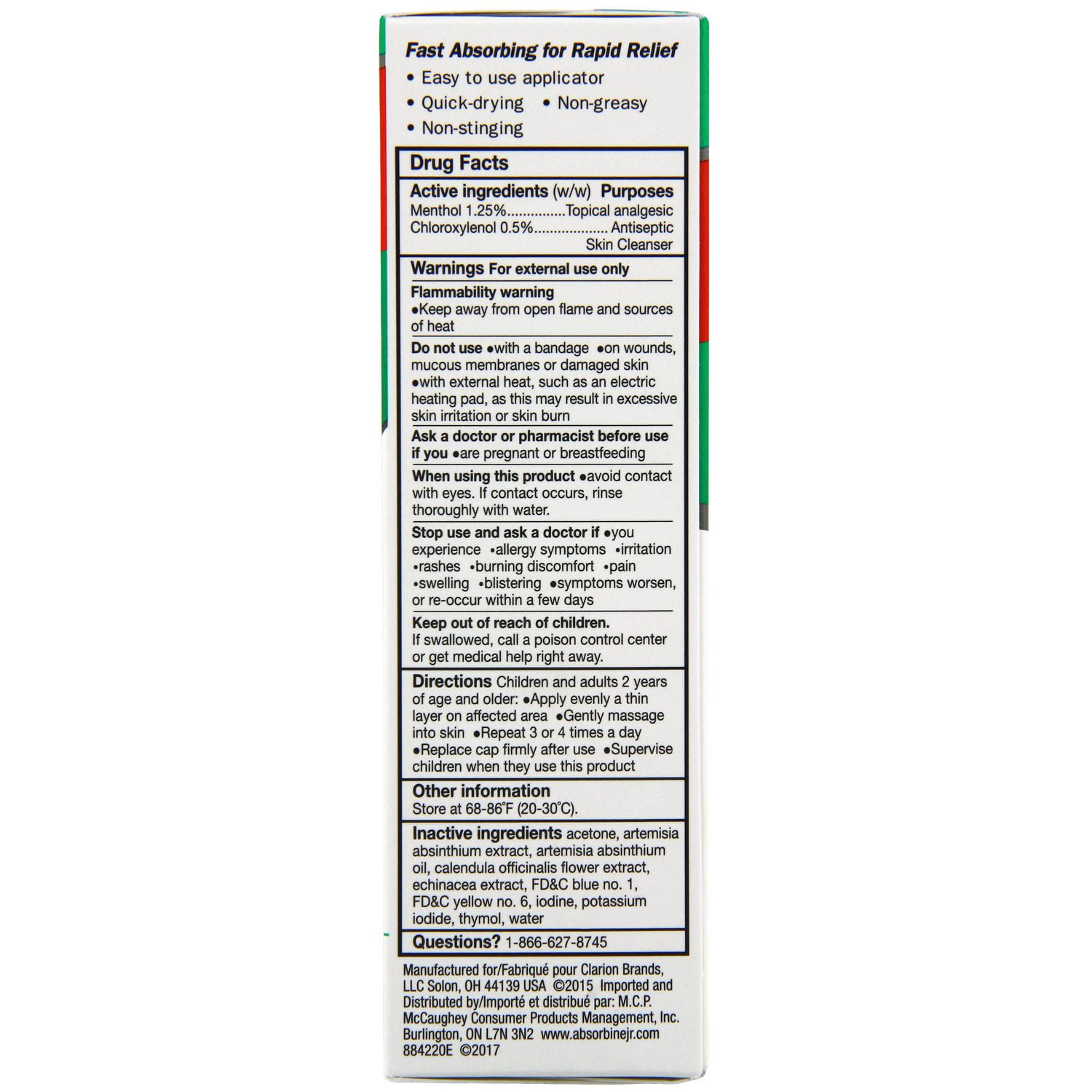 Absorbine Jr. Original Pain Relieving Liquid, Pain Relief from Sore Muscles, Arthritis and Stiffness