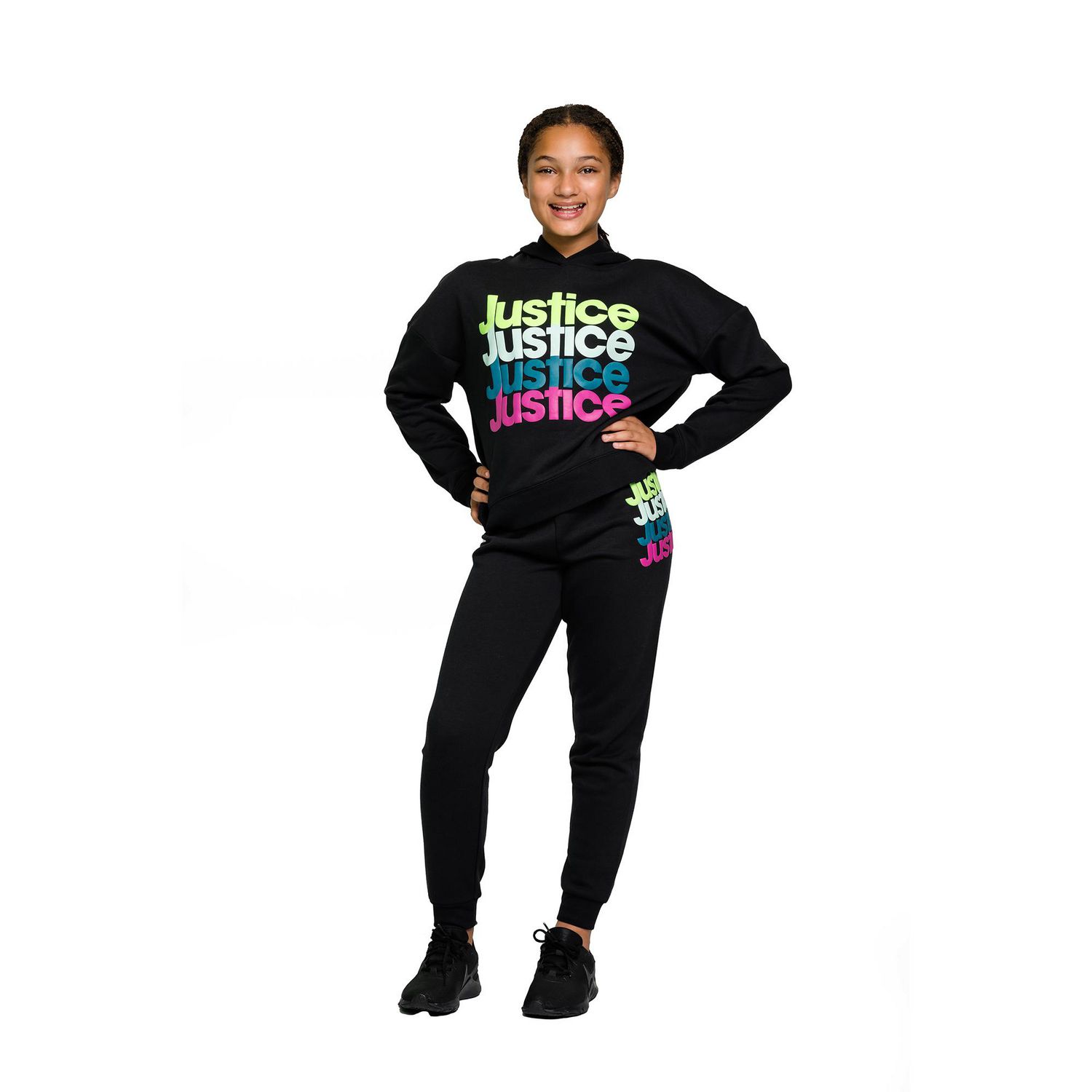 Justice Girls X Four Sweat à capuche à manches longues