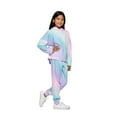 thumbnail image 3 of Justice Girls Text Wave Sweat à capuche à manches longues, 3 of 8