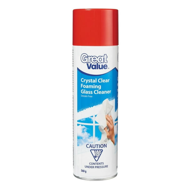 Great Value Crystal Clear Foaming Glass Cleaner, 560 g Walmart.ca