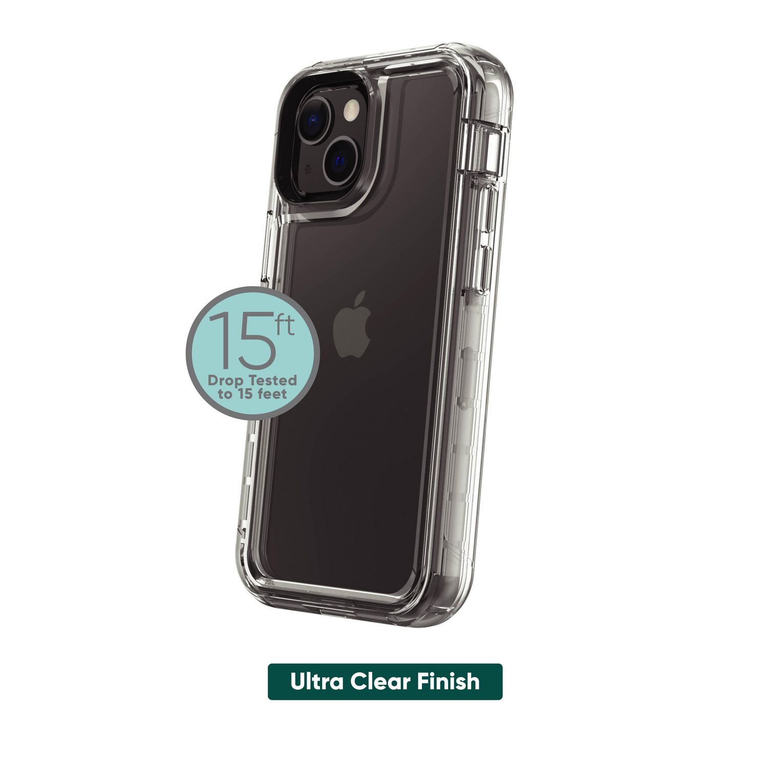 Blackweb Rugged Phone Case for iPhone 13 Clear Walmart.ca