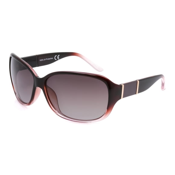 Lunettes de soleil bordeaux pour femmes Time & Tru