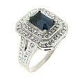 thumbnail image 1 of Quintessential Sterling Silver Women's White Crystal Ring, 1 of 2