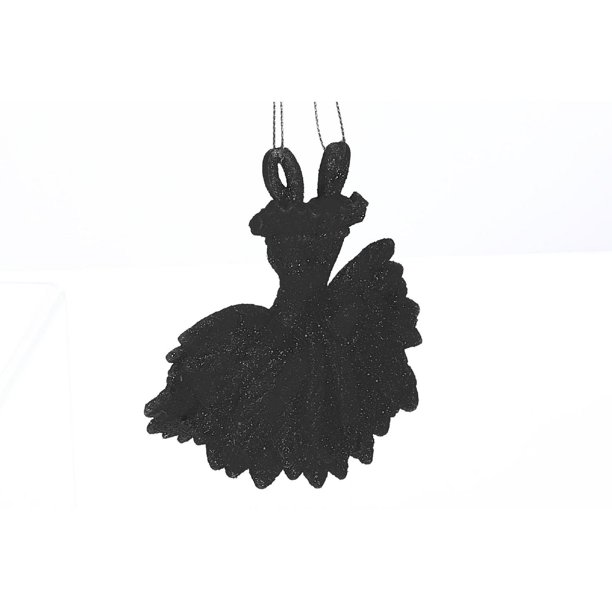 Christmas Black Glitter Ornament Dress Set of 12 Walmart.ca