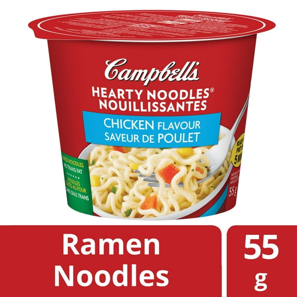 Soupe au poulet et nouilles de Campbell's Hearty Noodles
