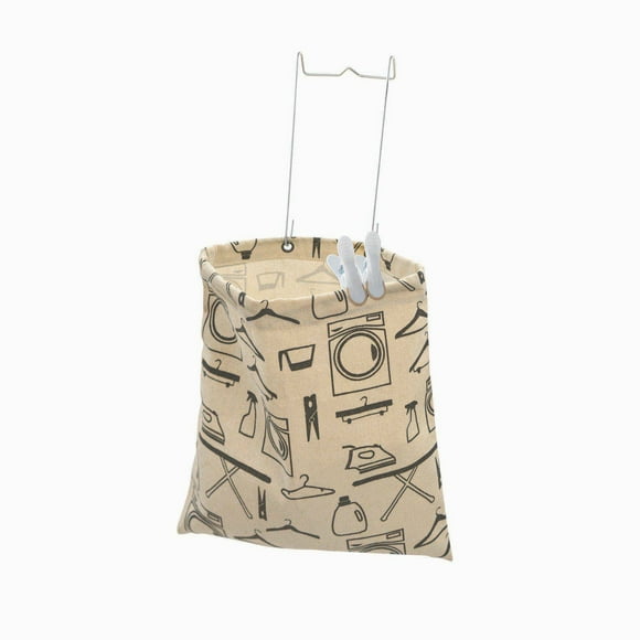 neatfreak! Hanging Clothes Peg Bag, Canvas Bag
