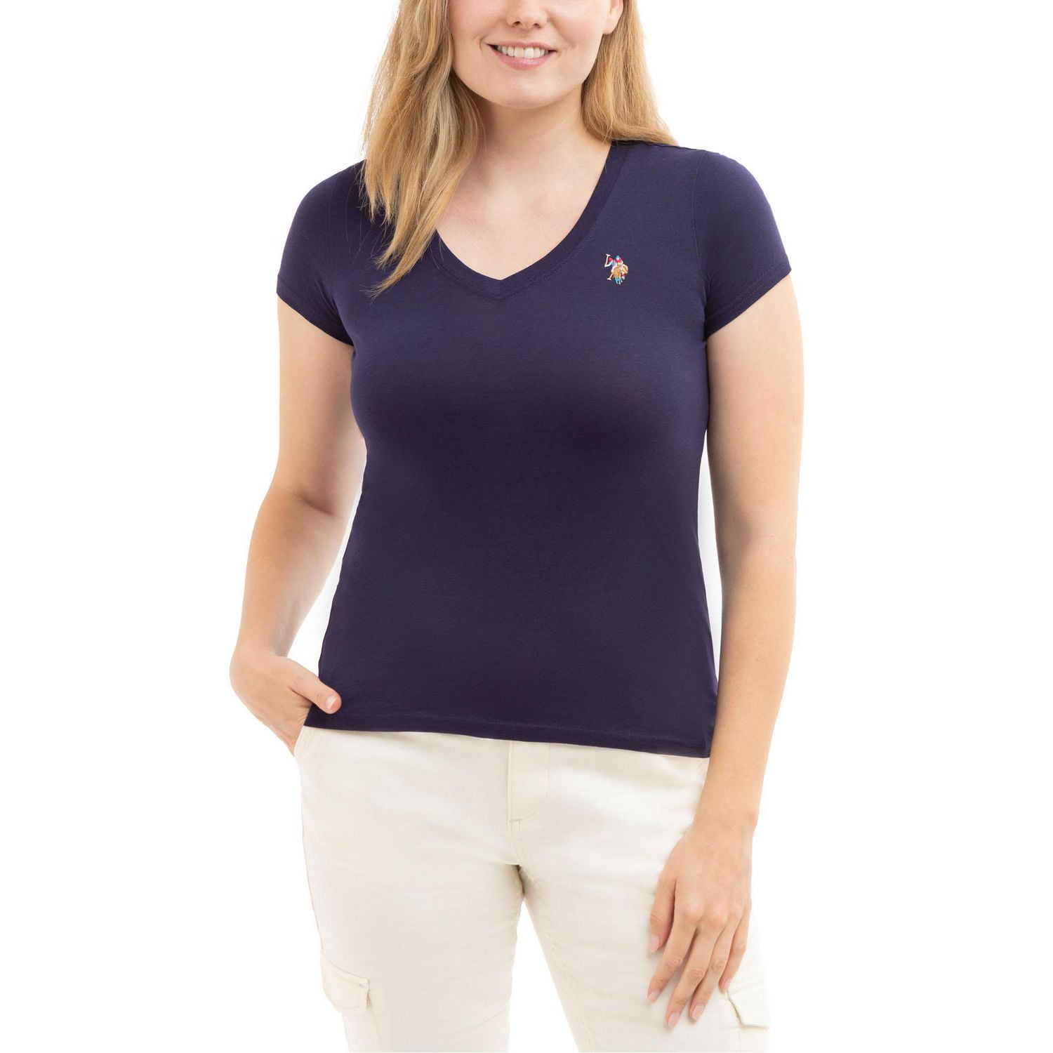 U.S. Polo Assn Women's V-Neck Tee