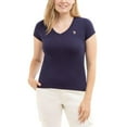 thumbnail image 1 of U.S. Polo Assn Women's V-Neck Tee, 1 of 3