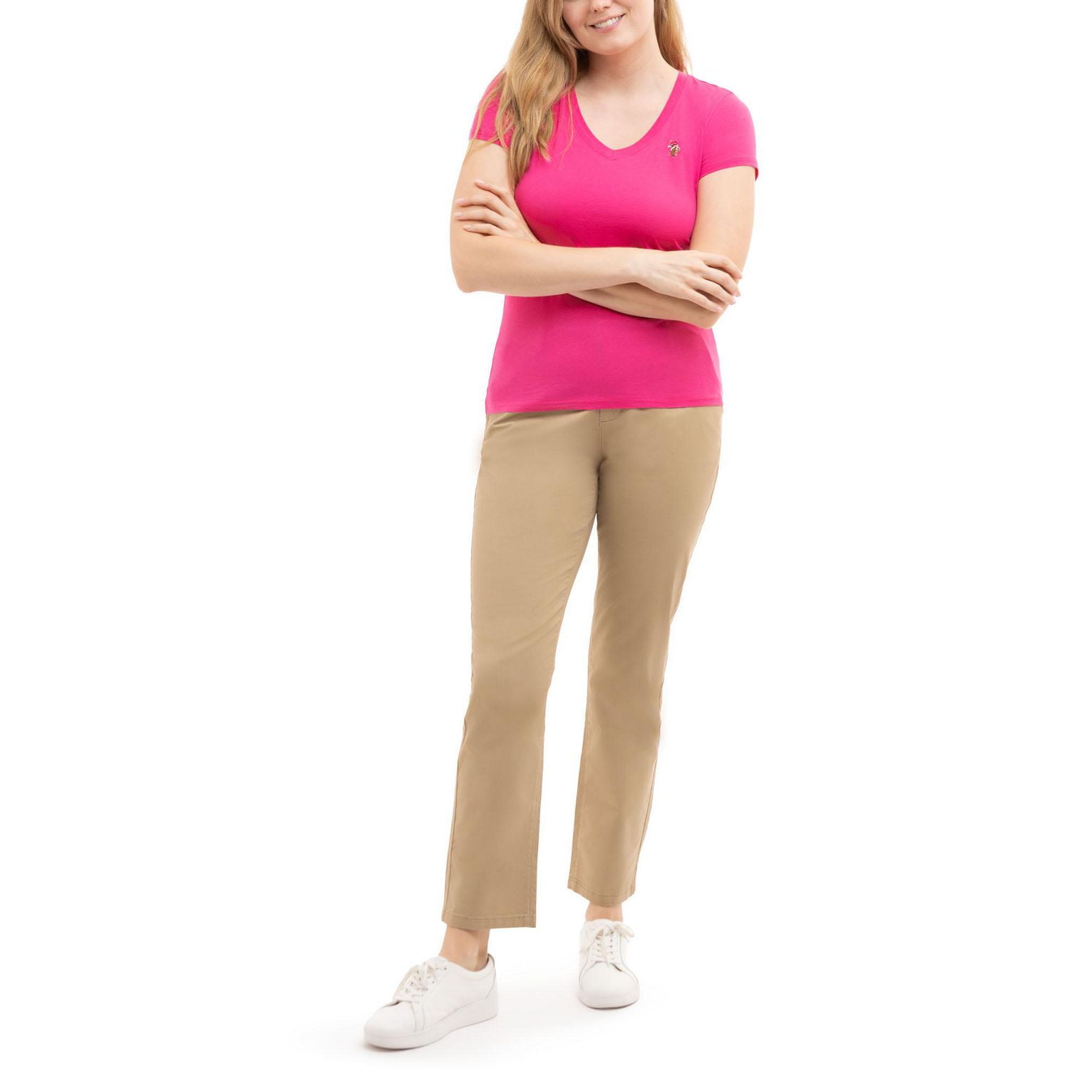 U.S. Polo Assn Women's V-Neck Tee