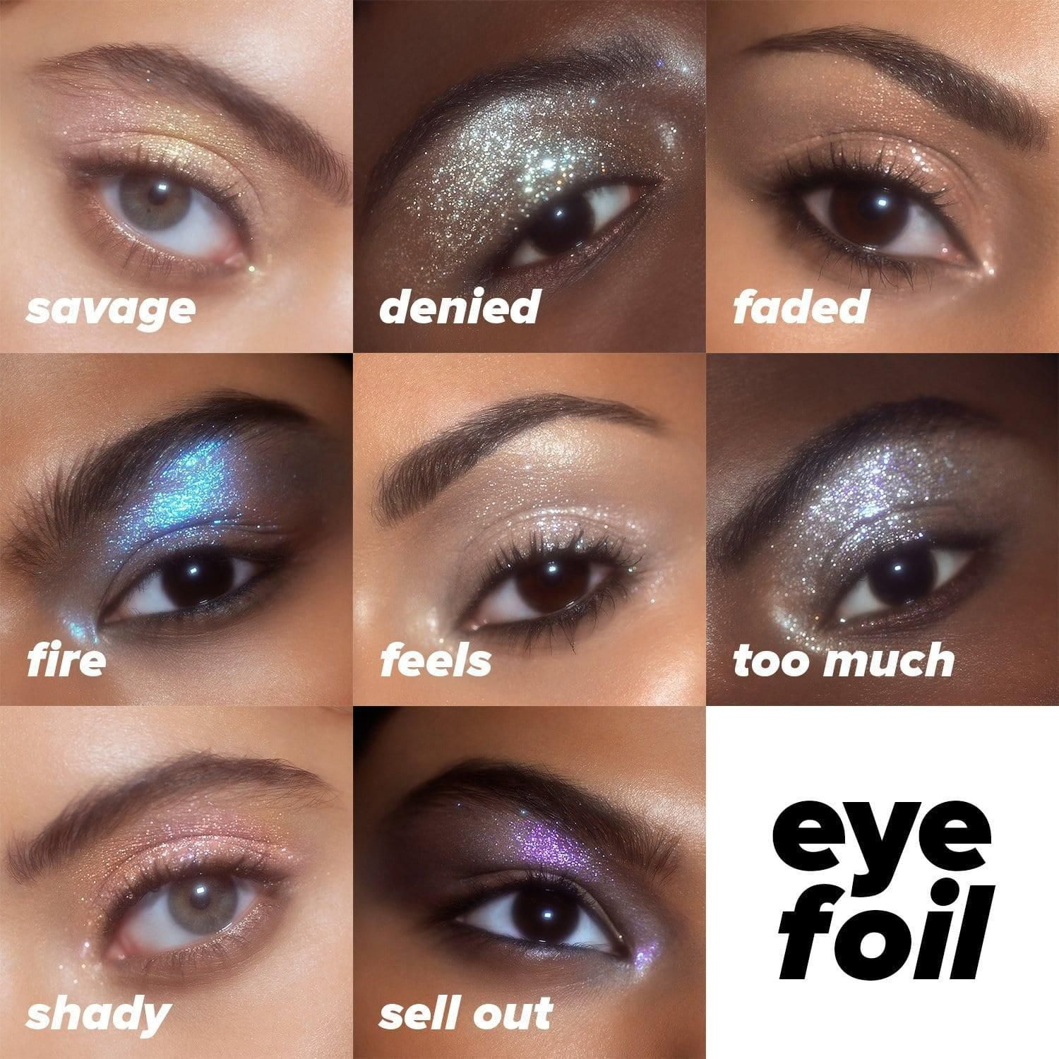 Metallic eyeshadow sale