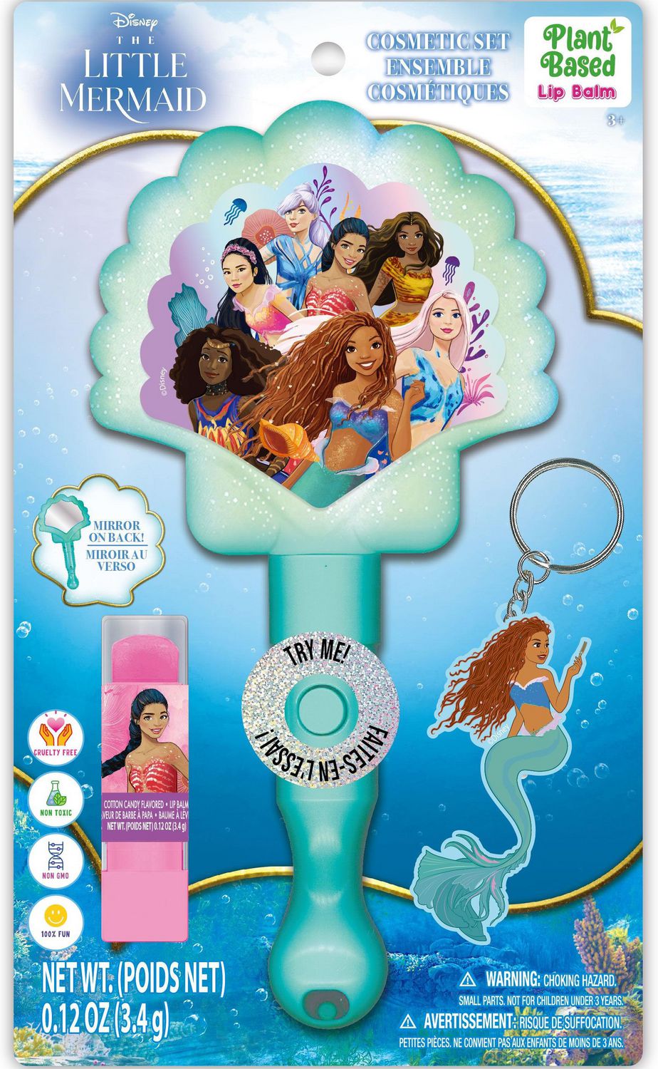 The Little Mermaid Light Up Mirror Cosmetic Set 