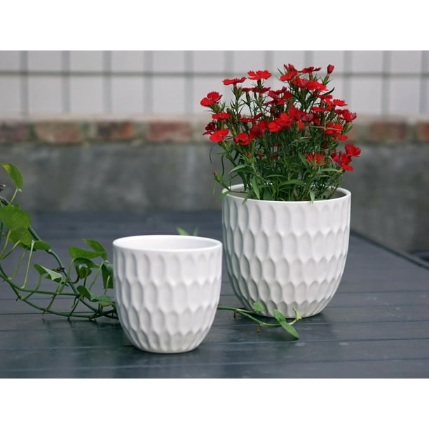 Vase à fleurs LED Pot de plantes, grand vase sur pied de 75 cm