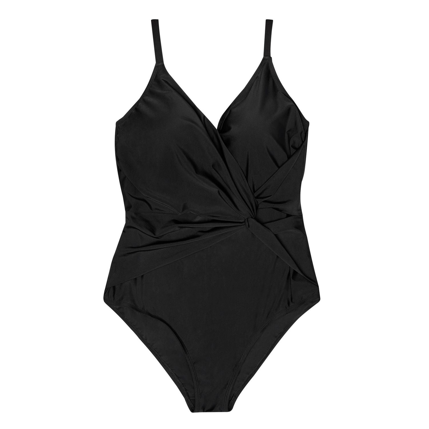 Krista Plus Women's Asymmetrical Twist Front One Piece Swimsuit
