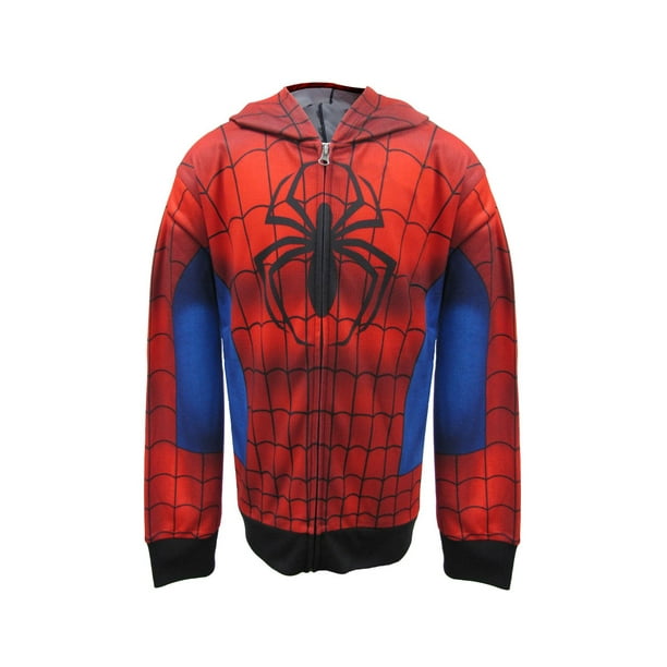 Haut à capuchon déguisement Spiderman pour garçons