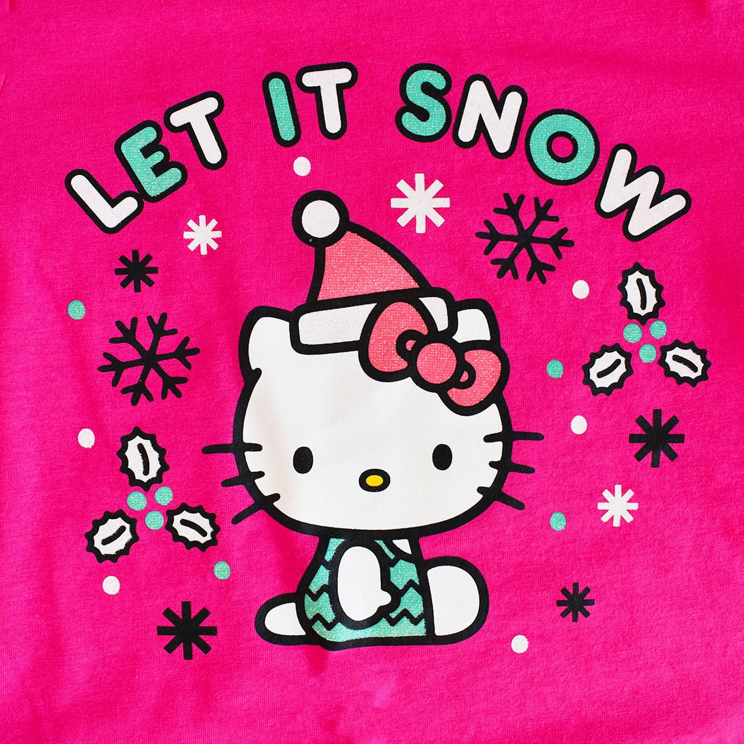 T-shirt à manches longues Hello Kitty Snow Time pour fille