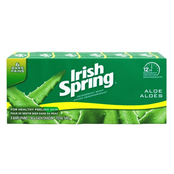 Pain de savon désodorisant Irish Spring Aloès