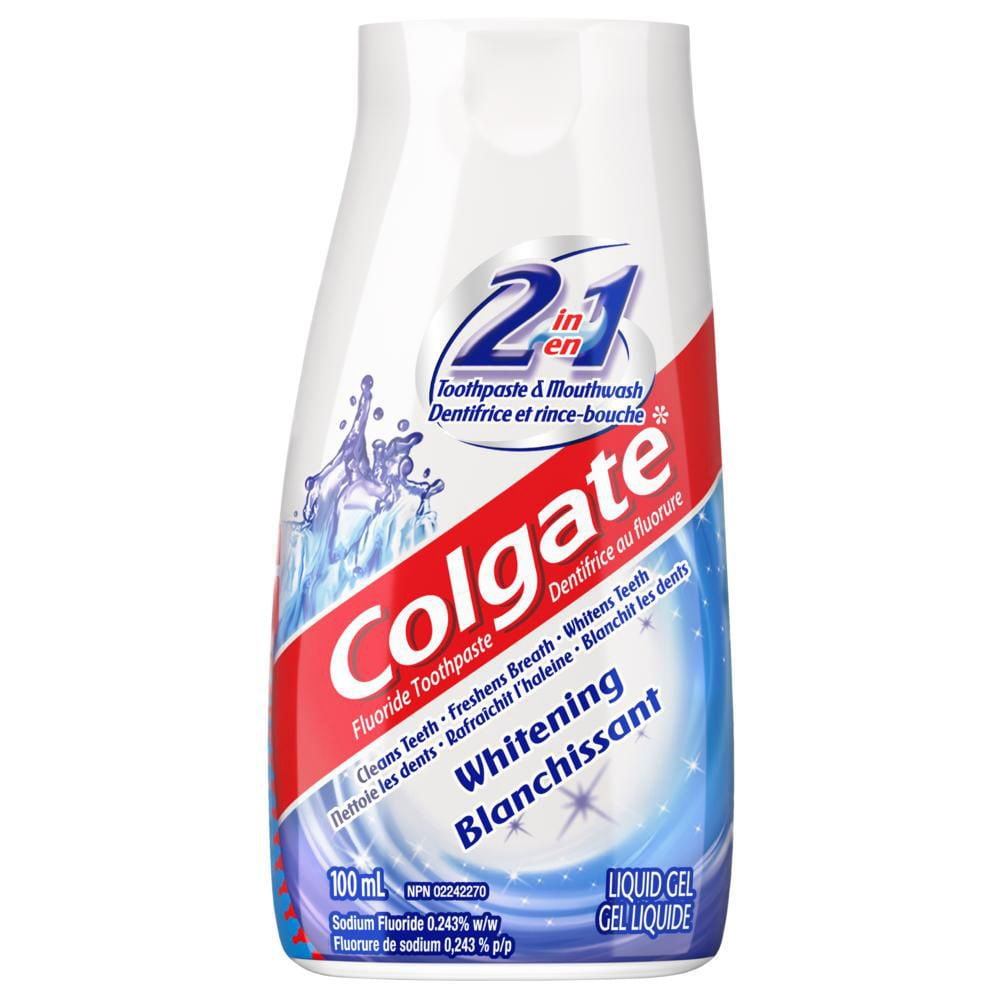 Colgate Liquid Gel 2in1 Whitening Toothpaste And Mouthwash Walmart