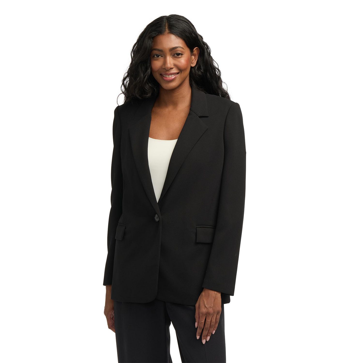 Mexx Women’s Lapel Collar Button Up Blazer