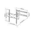 thumbnail image 3 of Techly Full Motion TV Wall Mount - 23-55", 3 of 4