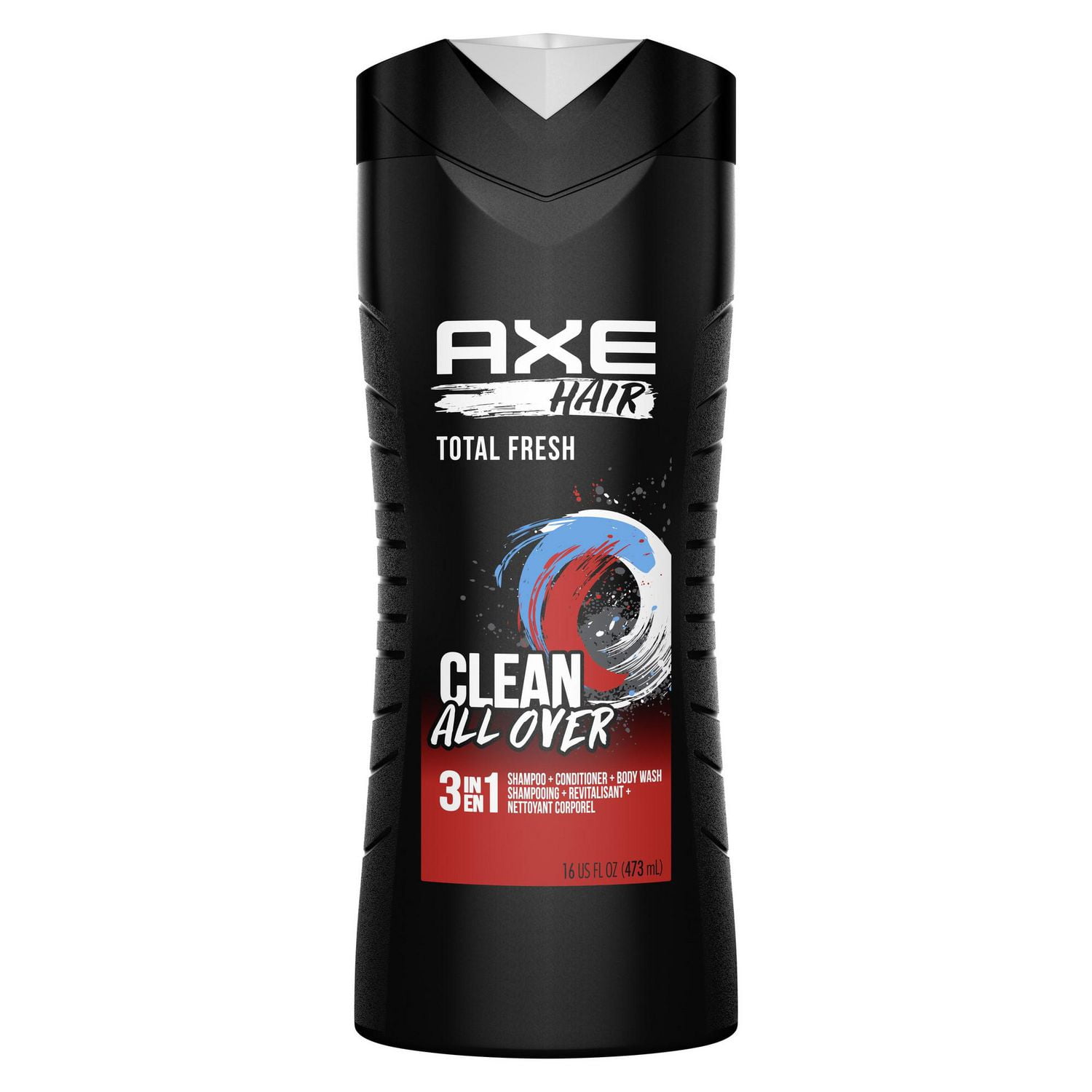 AXE Total Fresh 3 in 1 Shampoo, Conditioner and Body Wash, 473 ml Shampoo 